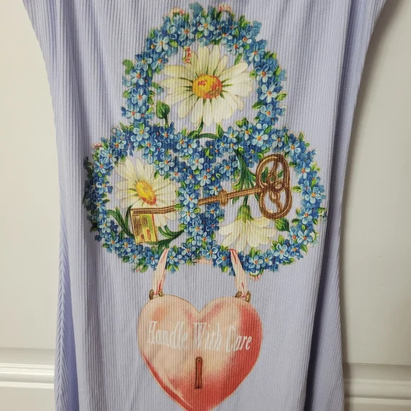 BOYS LIE, Floral Heart Graphic Maxi Dress - Picture 2 of 8